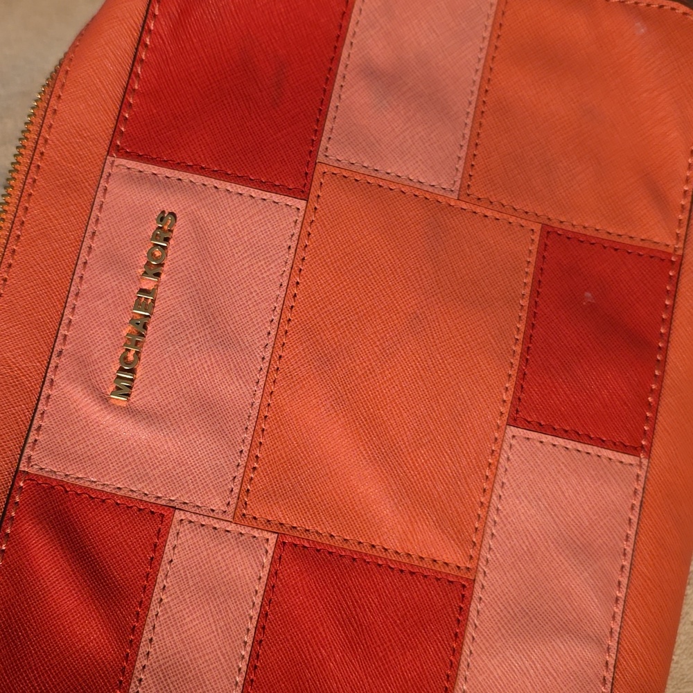 Michael Kors Red And Pink Patchwork Crossbidy Bag - image 1